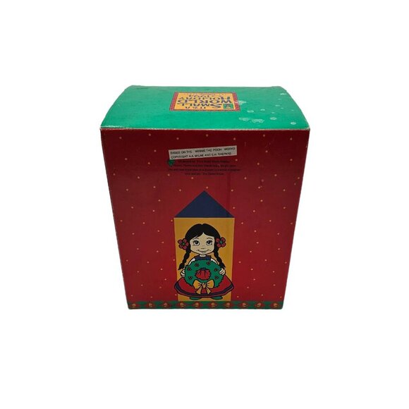 Vintage Disney It's A Small World Holiday - Pooh Bear & Piglet Stocking Holder - Picture 12 of 13